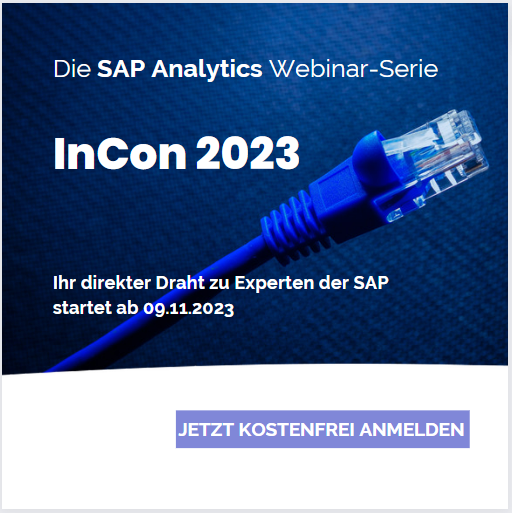 InCon 2023 – Die SAP Analytics Webinar-Serie